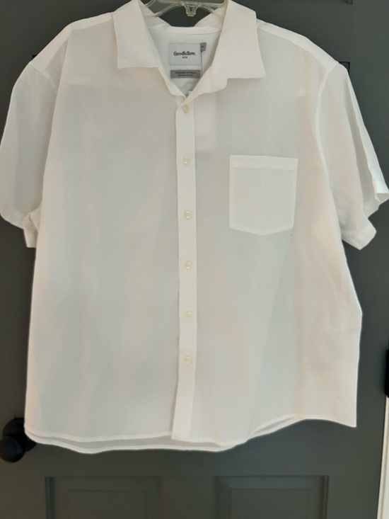 Goodfellow & Co Other - Goodfellow & Co White Short Sleeve Button-Down Shirt xxl